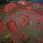 Tomato sauce before cooking