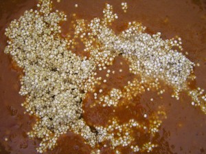 Adding the Quinoa