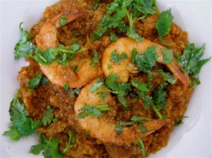 Quinoa and Shrimp